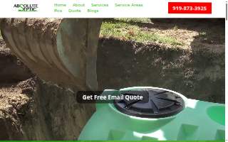 Absolute Septic website