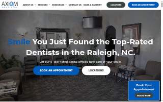 Axiom Dentistry Clayton website