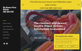 Big Bounce Party Rentals LLC website