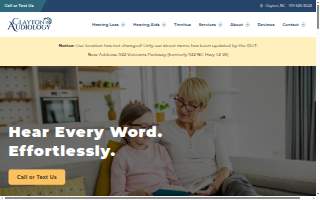 Clayton Audiology website