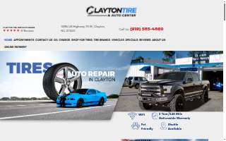 Clayton Muffler Center, Inc website
