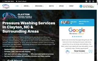 Clayton Pressure Washing website