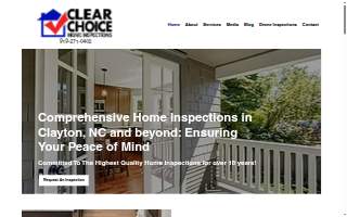 Clear Choice Home Inspections website