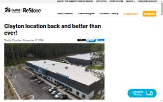 Habitat ReStore -- Clayton website