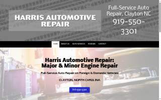Harris Automotive Repair website