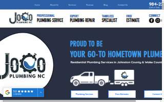 JoCo Plumbing NC website