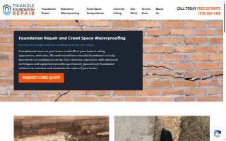 Triangle Foundation Repair of Clayton website