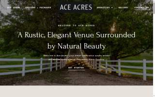 Ace Acres Event Center website