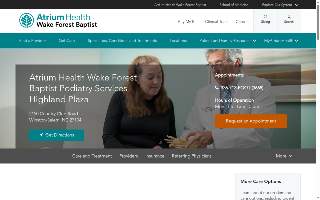 Atrium Health Wake Forest Baptist Podiatry Services - Highland Plaza website