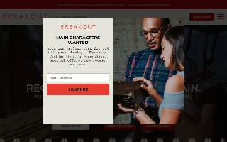 Breakout Games of Louisville website