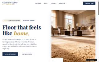 Clemmons Carpet Inc website