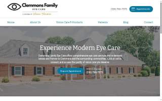 Clemmons Family Eye Care website