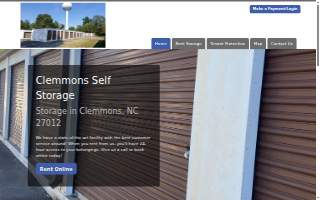 Clemmons Self Storage website