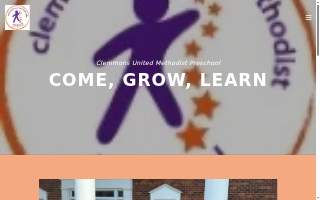 Clemmons United Methodist Preschool website