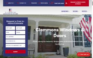 Clemmons Windows & Doors website
