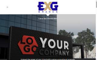 Exg Brands website