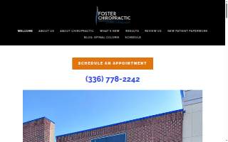 Foster Chiropractic Clinic website