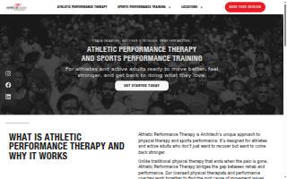 Architech Sports and Physical Therapy Concord website