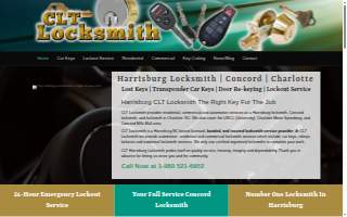 CLT Locksmith of Concord website