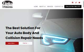 Finks Unlimited Collision Center website