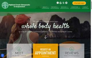 Highland Creek Chiropractic & Acupuncture website