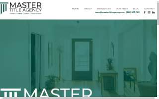 Master Title Agency website
