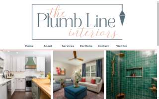 The Plumb Line Interiors website