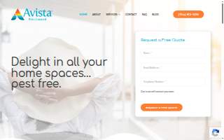 Avista Pest Control Charlotte website