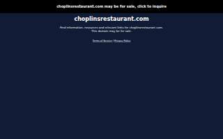 Choplin's Restaurant website