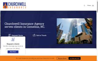 Churchwell Insurance Agency website