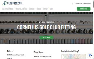 Club Champion of Cornelius website