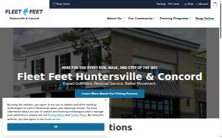 Fleet Feet Huntersville website