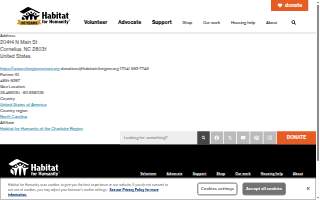 Habitat for Humanity ReStore Cornelius website