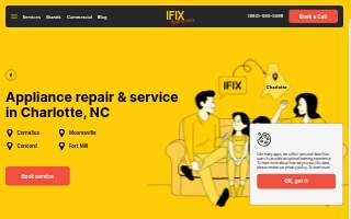 Ifix Appliances website