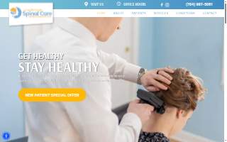 Lake Norman Spinal Care website