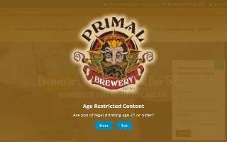Primal Brewery Huntersville website