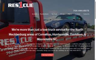 Rescue 1 Towing, LLC of Cornelius website