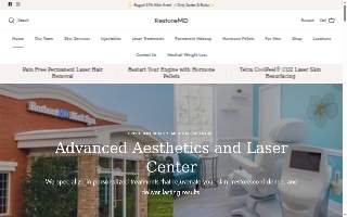 RestoreMD Med Spa website