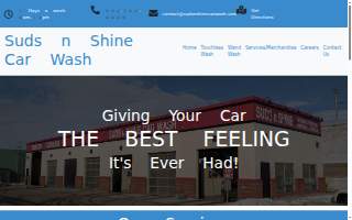 Suds N Shine Car Wash website
