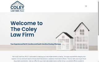 The Coley Law Firm, PLLC of Cornelius website