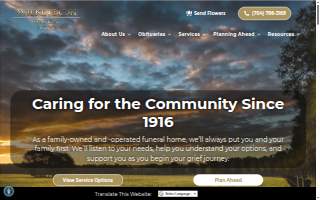 Wilkinson Funeral Home of Cornelius website