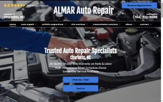 ALMAR Auto Repair of Davidson website