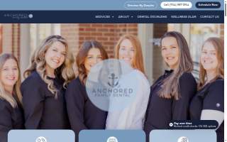 Anchored Family Dental website