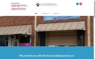 ASAP Plumbing Services website