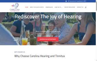 Carolina Hearing and Tinnitus website