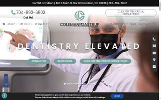 Coleman and Dastrup-Dentistry Elevated of Davidson website