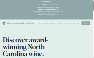 Curran Alexander Vineyards website
