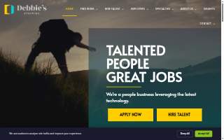 Debbie's Staffing website