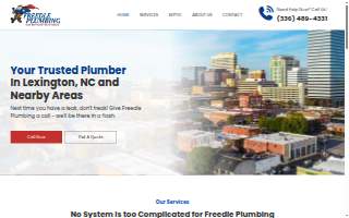 Freedle Plumbing website