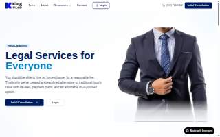 King Law website